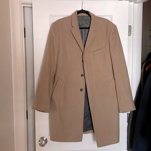 Banana Republic nova fides Beige/Tan Half length 3 button jacket Italy coat